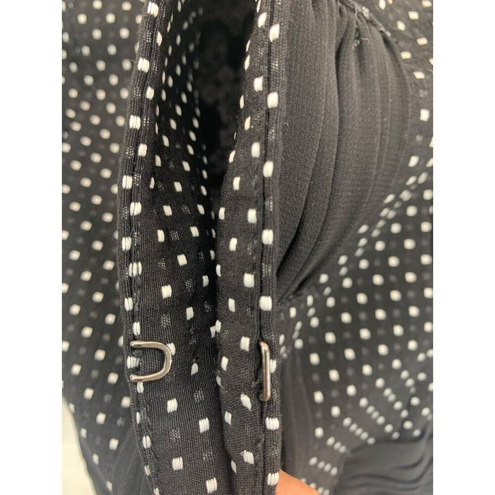 Cabi Women Blazer Suit Jacket Sz 4 Black Polka Dot Modern City Career BizCasual - Picture 5 of 12